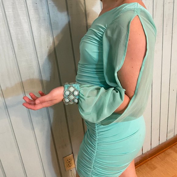 Aqua homecoming dress - Picture 3 of 3